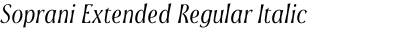 Soprani Extended Regular Italic